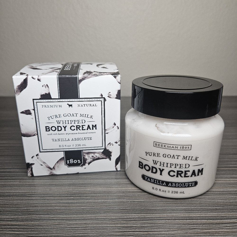 Beekman 1802 Vanilla Absolute Whipped Goat Milk Body Cream new in box 8oz
